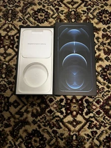 Genuine Apple BOX Only iPhone 12 Pro Max Pacific Blue 128 GB Empty Box - Picture 1 of 2