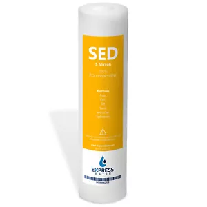 Sediment Water Filter Replacement – 5 Micron, High Capacity – 10 inch – RO SED - Picture 1 of 7