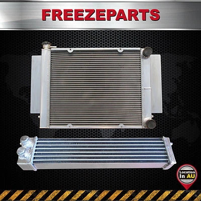 3 Rows Aluminum Radiator + Oil Cooler For Mazda RX2 RX3 RX4 RX5 RX7 MT 1969-1983 - image 1 of 4