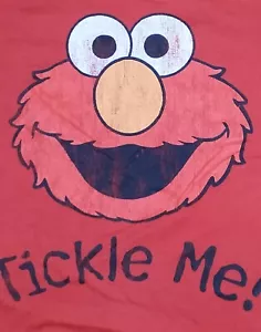 vintage Sesame Street Elmo Tickle Me t-shirt big bird kermit cookie monster - Picture 1 of 5