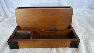 Charging Valet Station Wood Desk Organizer Cable Management - Picture 1 of 6
