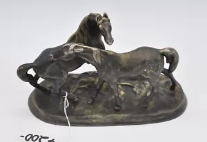 Vintage Kacnh (cccp) 1973 Cast Iron Horse Statue With Foundry Mark 10 X 7 X 5" - Picture 1 of 13