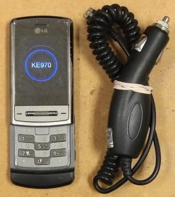 Teléfono deslizante LG Shine KE970 - gris y plateado (desbloqueado) súper raro - incluido Foto 1 de 4