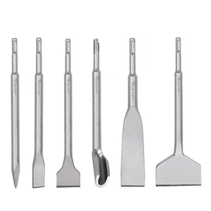 6X SDS PLUS Meißel Fliesenmeißel Breitmeißel Flachmeißel Spitzmeißel Kanalmeißel - Bild 1 von 11