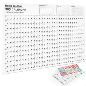 Annual Planner Calendar Planner Sheet Yearly Planner Sheet Home Office - Picture 1 of 15
