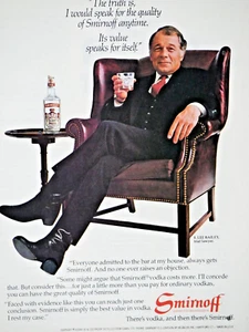 F. LEE BAILEY Vintage 1982 Smirnoff Original Print Ad 8.5 x 11" - Picture 1 of 3