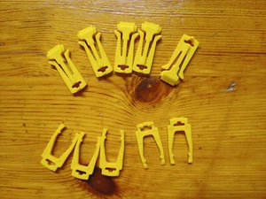 Lot de 5 Clips fixations sur rail Haut et bas Acti9 Merlin Gerin Schneider