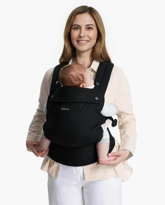 Momcozy Babytrage ergonomische gemütliche und leichte Trage für 7-44lbs schwarz - Bild 1 von 8