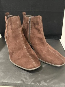 Cloudwalkers Dakota braune Wildlederstiefel Keilabsatz Größe 12 Weite - Bild 1 von 6