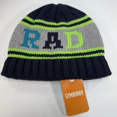Gymboree Hat Cap Fitted Youth Small Knit Winter Acrylic Blue Green RAD NEW w/Tag - Image 1 of 4