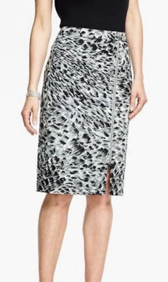 NWT Talbots Women’s Size 16WP Black Marled Cotton Pencil Skirt - Image 1 of 4