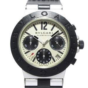 Auténtico reloj pulsera BVLGARI aluminio AC38TA L543 negro para hombre - Imagen 1 de 12