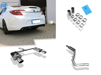 Fox Duplex Sportauspuffanlage ab Kat Opel Insignia je 140x90mm oval - Bild 1 von 4