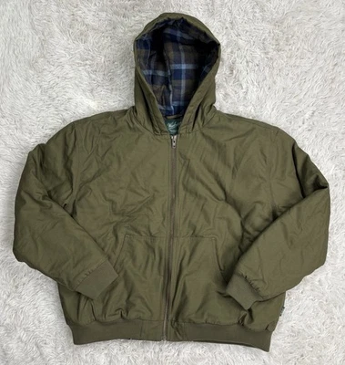 Chaqueta de Trabajo Woolrich The Green Label Collection Forrada en Franela con Capucha Talla 2XL Foto 1 de 4