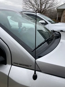 15" Black Stainless Antenna Mast Power Radio AM/FM for Jeep Compass 2007-2017 - Picture 1 of 13