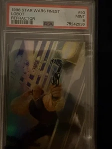 1996 Star Wars Finest Refractor #50 Lobot PSA 9 - Picture 1 of 1