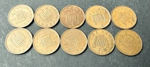 English 1 Penny (Decimal) World Bulk Lot Coins x 10 Ungraded (Lot 2587) - Picture 1 of 6