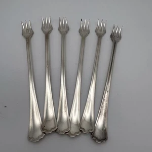 Vintage Manchester 1923 Cocktail Seafood Fork By R C Co. 5.5 Inch Set Of 6 - Picture 1 of 9