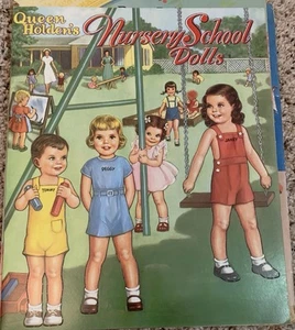 Vintage ungeschnitten 1953 Queen Holdens Kindergarten Puppen Whitman - Bild 1 von 4