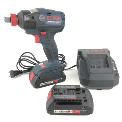Bosch 1/2" IDH182 18V Brushless Socket Ready Impact with Charger & 2 Batteries - Image 1 of 4