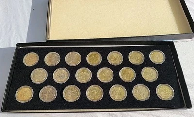 1999-2000 24K Gold Layered State Quarter Set P&D Mints Encapsulated Beautiful - Image 1 of 4