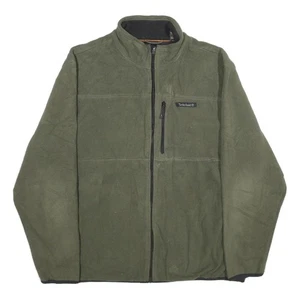 TIMBERLAND Herren Grün L Jacke Polyester Einfarbig Zip Freizeit Outdoor Warm - Bild 1 von 6