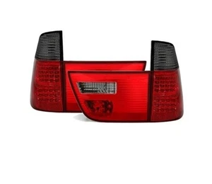 BMW X5 E53 1999 2000-2003 ROUGE NOIR VT312 TOP SET FEUX ARRIERE ENSEMBLE LED - Picture 1 of 5