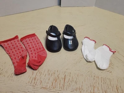 American Girl Molly Extra Shoes and Socks   Argyle and Mary Janes - Image 1 of 4