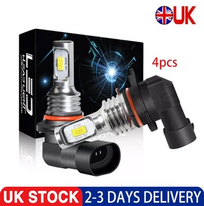 4× 9005 HB3 H10 LED Headlight Bulbs Kit Car Canbus Error Free High/Lo Beam 6500K - Picture 1 of 11