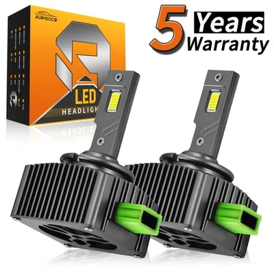 For Lincoln Navigator 2010-2015 2Pcs LED Headlight Kit D3S Bulbs HID Replacement - Image 1 of 4