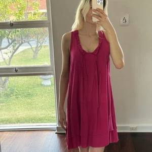 Seashapes Fuchsia Sleeveless Dress Handmade in Indonesia Size M - Picture 1 of 10