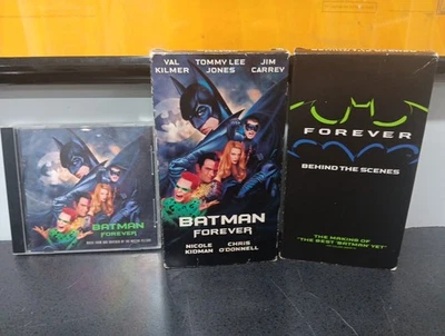 Batman Forever Lot VHS And Cd Soundtrack Behind The Scenes Tape - Image 1 of 4