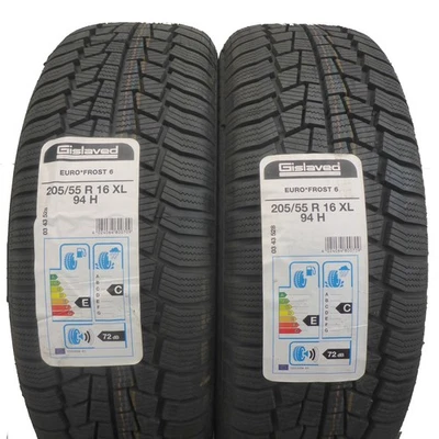 2 x GISLAVED 205/55 R16 94H XL Euro Frost6 Winterreifen 2020 VOLL - Bild 1 von 4