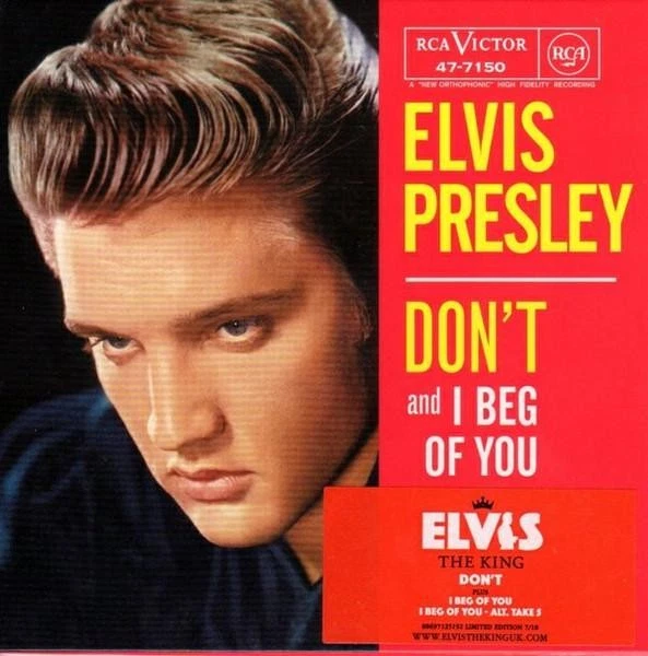 Elvis Presley Don't CD UK Legacy 2007 Neuauflage CD Single Mit Innenhülle - Bild 1 von 3