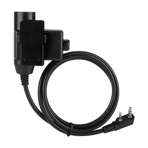 Kehlkopfkontrolle Taktisches U94 PTT Luftschlauch Walkie Talkie Headset Nat DON - Zdjęcie 1 z 13