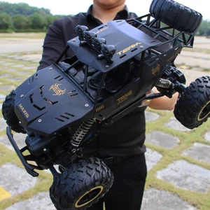 RC 37cm 4WD Large Remote Control Cars Rock Crawler Monster Truck Kids Toy Gift - Picture 1 of 4