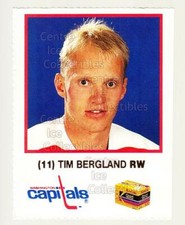 1990-91 Washington Capitals Kodak #2 Tim Bergland