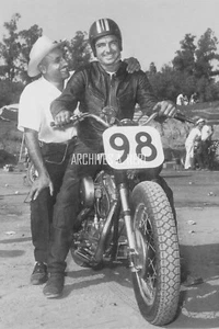 Harley Davidson XLRTT Sportster Racer & Joe Leonard - Riverside 1960 Motorrad - Bild 1 von 1