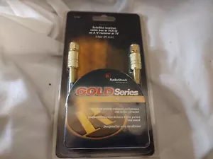 Radio Shack Gold Series Coaxial Cable 3 ft. 15-1541 91.4cm Plated Plating VCR - Picture 1 of 2