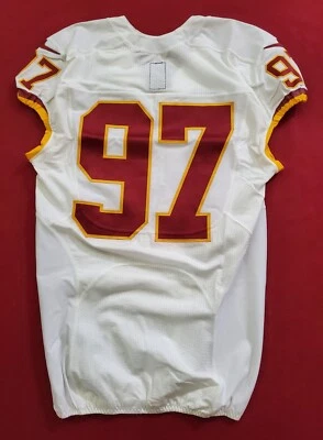 #97 No Nameplate of Washington Redskins NFL Game-Issued Road Jersey - 60474 - Image 1 of 4