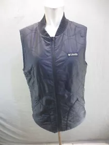 Chaleco aislado de bolsillo Columbia talla L para hombre negro con cremallera completa cuello de béisbol 169 - Imagen 1 de 11