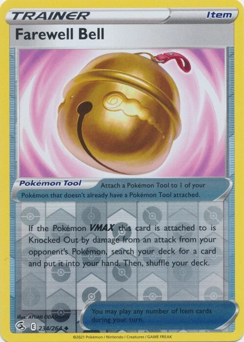 Reverse Holo Farewell Bell 234/264 Uncommon Fusion Strike - Image 1 of 1