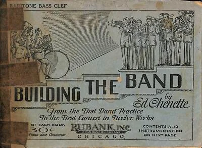Libro de canciones Building The Band Ed Chenette desde el primer día hasta el concierto antiguo CPB Foto 1 de 3