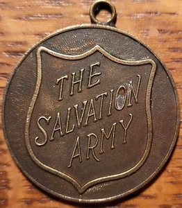 1880-1955 The Salvation Army  Metal   Heart To God & Hand To Man     N256 - Picture 1 of 2