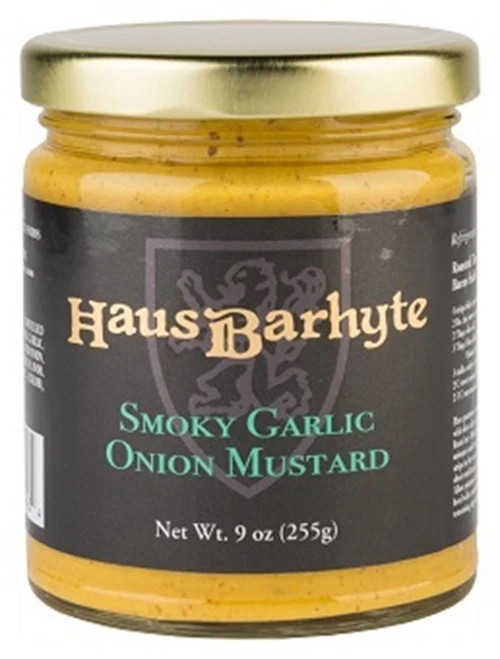 Haus Barhyte дымчатый чеснок лук горчица (9 унций) - 12 УПАКОВОК - Изображение 1 из 1