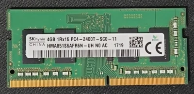 DELL HYNIX 4GB SO-DIMM PC4 2400 DDR4 - NOTEBOOK / LAPTOP / AIO : MEMORY - RAM - Image 1 of 2