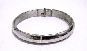 Whiting und Davis Armband Vintage Armreif Silber Metall Klammer aufklappbar 6,5" - Bild 1 von 3