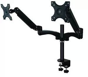 Monitor LCD montaggio scrivania molla a gas doppio braccio doppio doppio per schermi 15""-27 - Foto 1 di 5