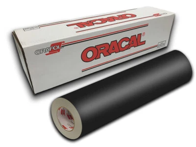 12" X 10yd - Black Matte Oracal 651 Craft & Hobby Cutting Vinyl Roll - Image 1 of 2