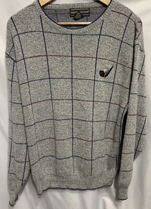 Maglione pullover golf medio uomo grigio finestra David Taylor logo club/t-shirt - Foto 1 di 7